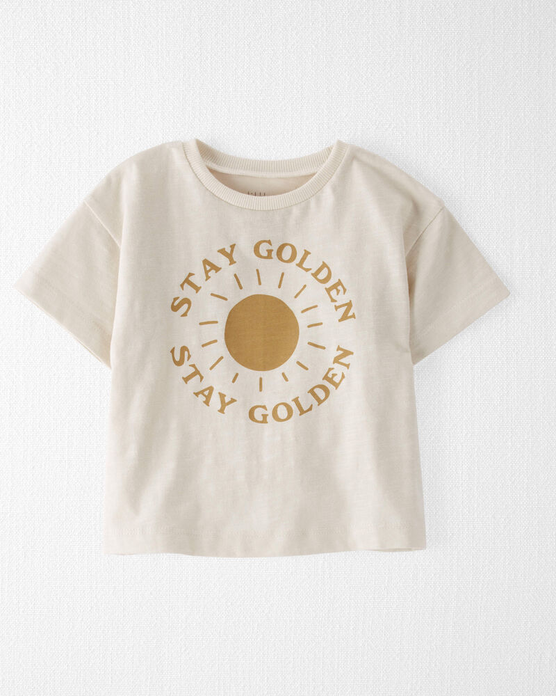 Baby Organic Cotton Stay Golden Graphic Tee, image 1 of 4 slides
