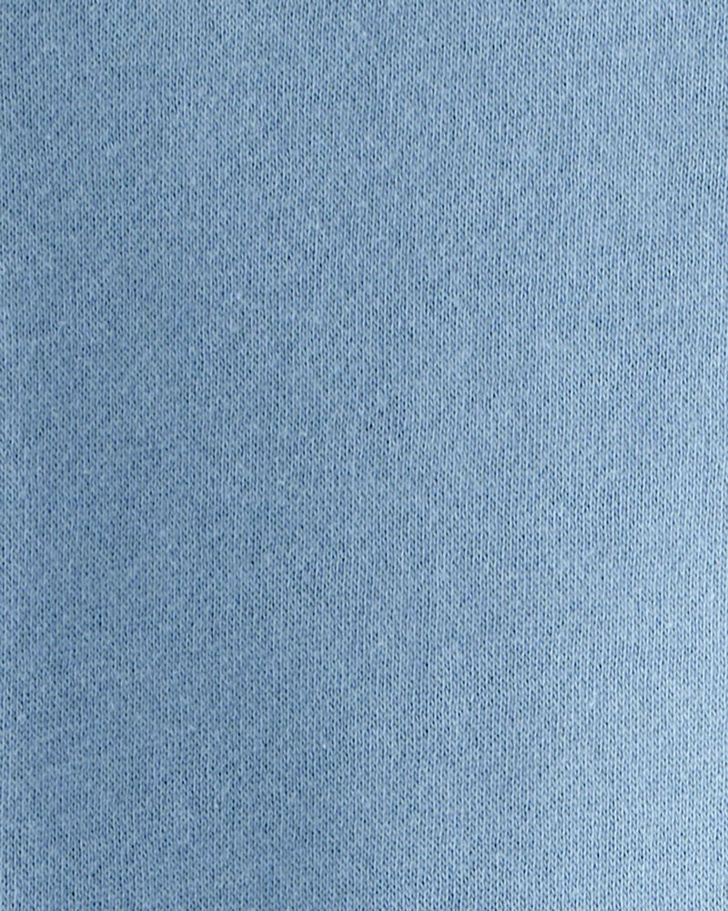 Toddler Boy Solid Fleece Long-Sleeve Sweatshirt - Blue, image 2 of 3 slides