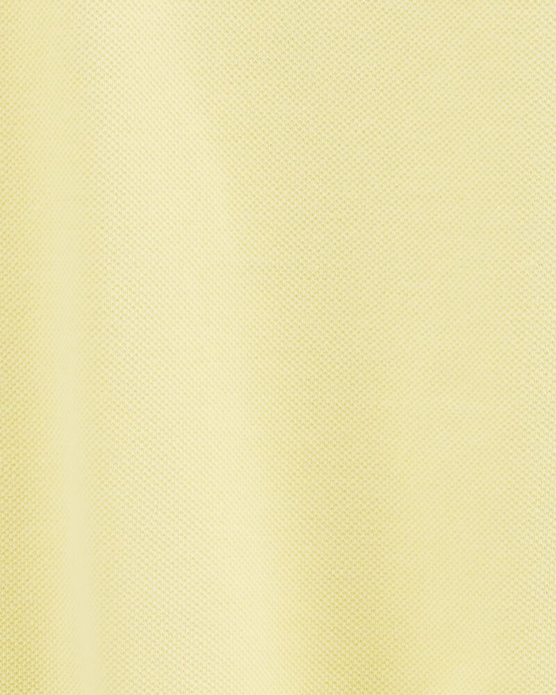 Toddler Yellow Piqué Polo Shirt, image 2 of 3 slides