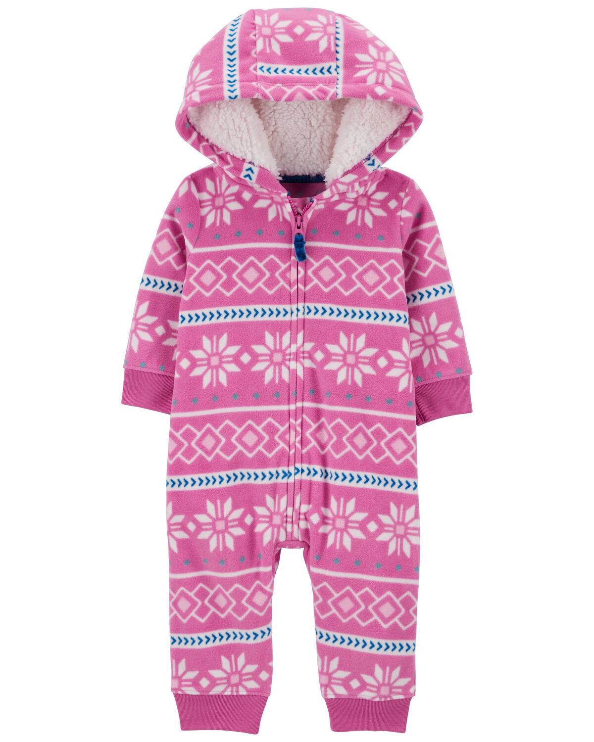 Baby Fair Isle Sherpa Jumpsuit