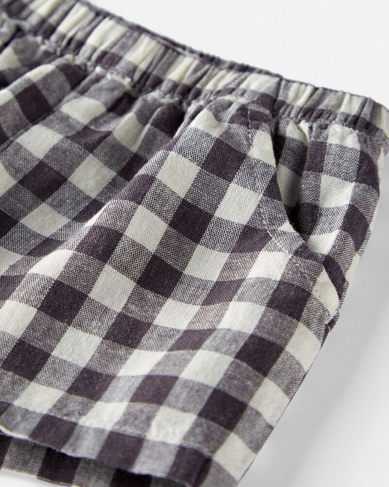 Toddler 2-Piece Ruffle Top & Gingham Shorts Set
, image 6 of 6 slides