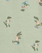 Kid 4-Piece Alligator Cotton Pajamas, image 2 of 4 slides