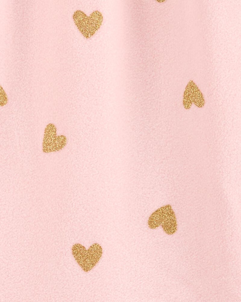 Hearts Fleece Nightgown, image 2 of 3 slides