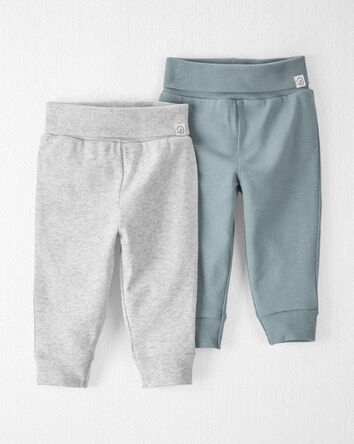 Baby Organic Cotton 2-Pack Joggers, 