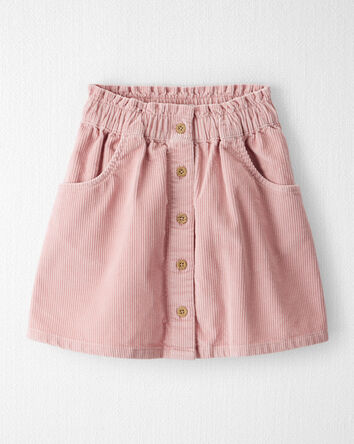 Girls Organic Cotton Corduroy Skirt, 