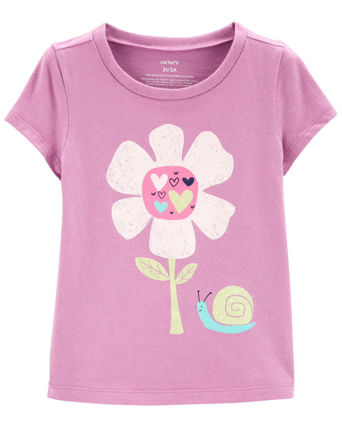 Purple Floral Graphic Tee | carters.com