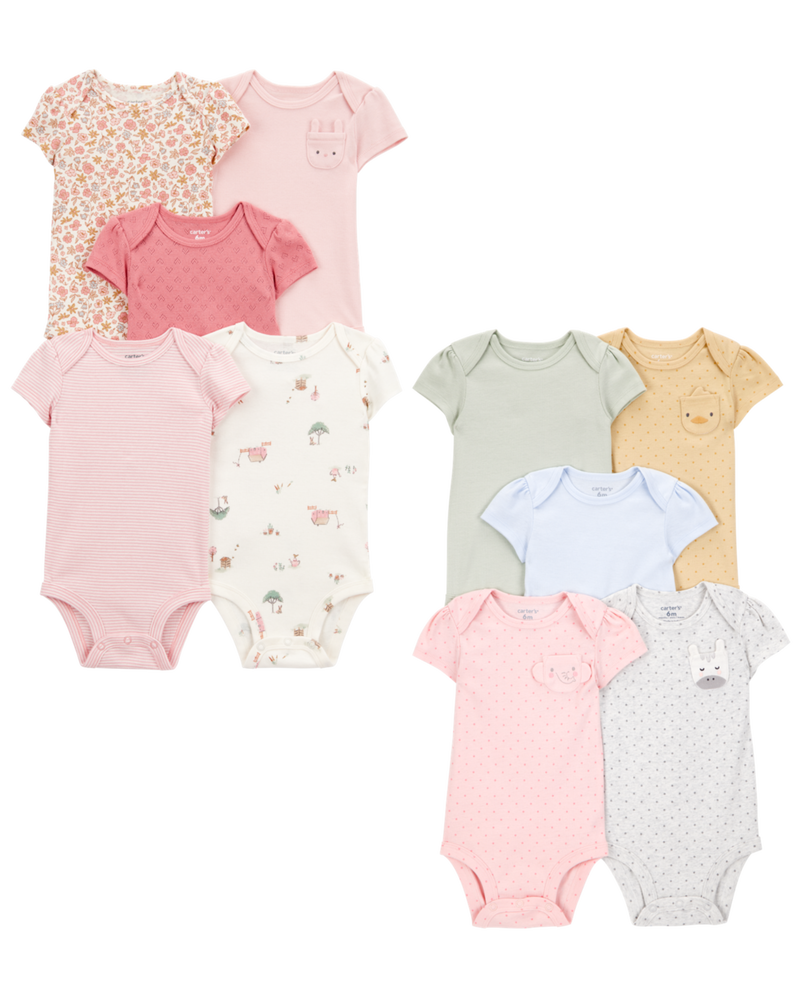 Baby 10-Pack Short-Sleeve Bodysuits, image 1 of 14 slides