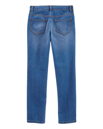 Kid Medium Blue Wash Slim-Fit Skinny-Leg Jeans, 