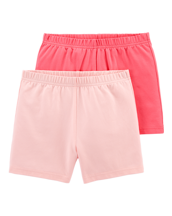 Kid 2-Pack Tumbling Shorts - Pink, 