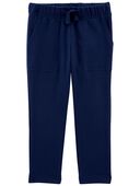 Blue - Baby French Terry Drawstring Pants