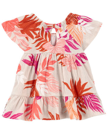Baby Floral Crinkle Jersey Dress, 