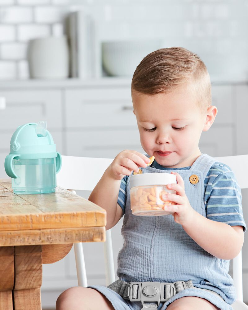 Sip To Snack 2-in-1 Set - Teal/Grey, image 5 of 11 slides