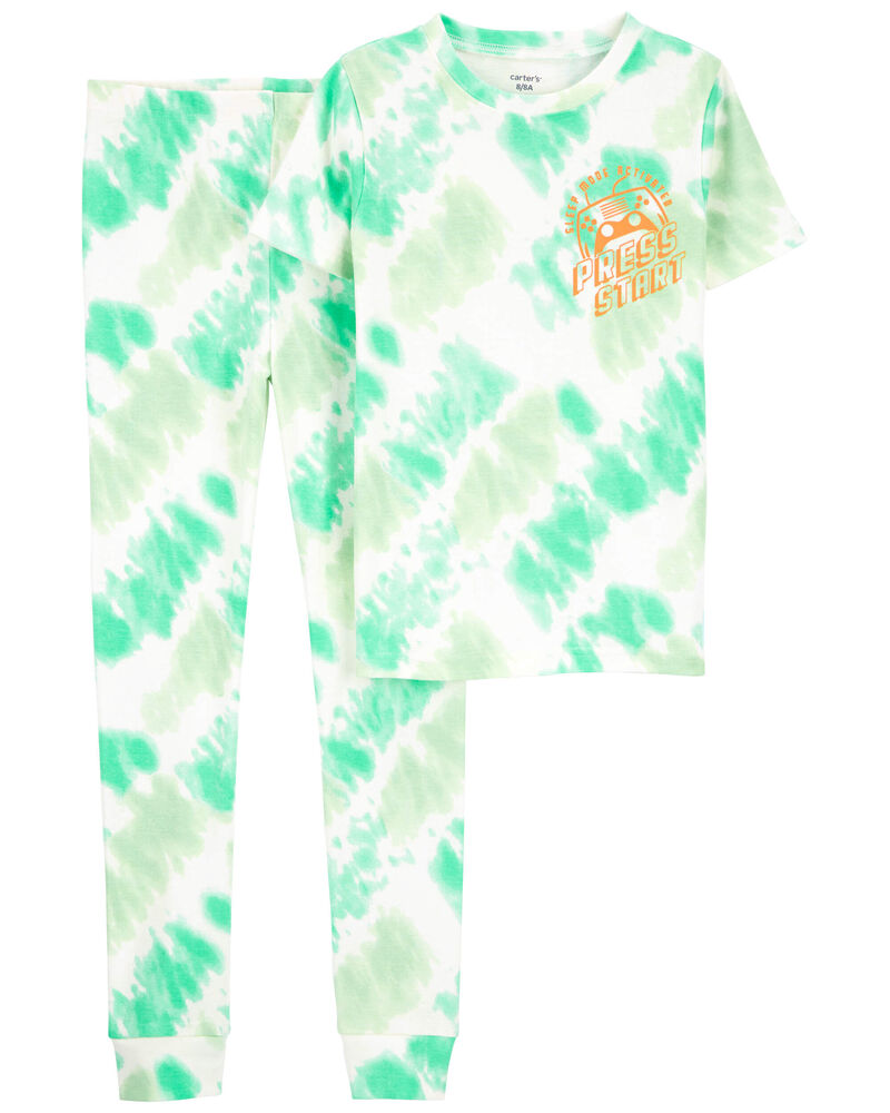Kid 4-Piece 100% Snug Fit Cotton Pajamas, image 2 of 5 slides