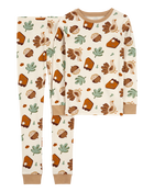 Kid 2-Piece Thanksgiving 100% Snug Fit Cotton Pajamas, image 1 of 3 slides