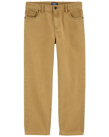 Kid Relaxed Fit Twill Pants, 