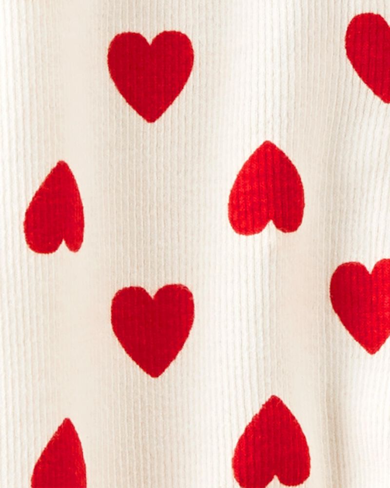 Baby Organic Cotton Sleep & Play Pajamas in Hearts, image 3 of 4 slides