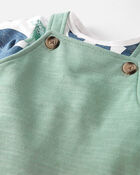 Baby 2-Piece Organic Cotton Shortall Set, image 4 of 8 slides