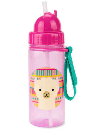 Zoo Straw Bottle - 13 oz - Llama, 