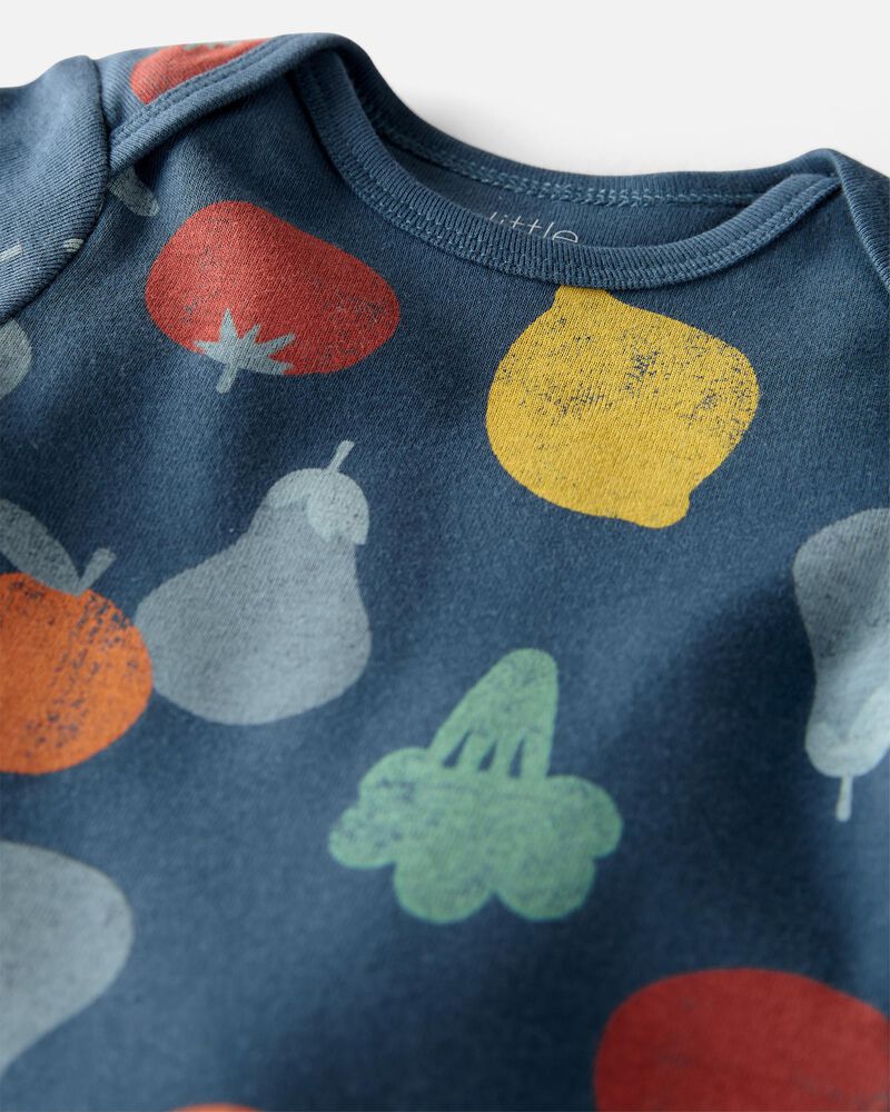 Baby 3-Pack Organic Cotton Rib Bodysuits, image 2 of 6 slides