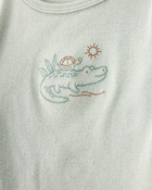 Baby 4-Piece Alligator Outfit Set - Green, image 2 of 6 slides