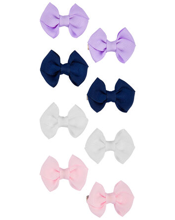 8-Pack Bow Hair Clips, 