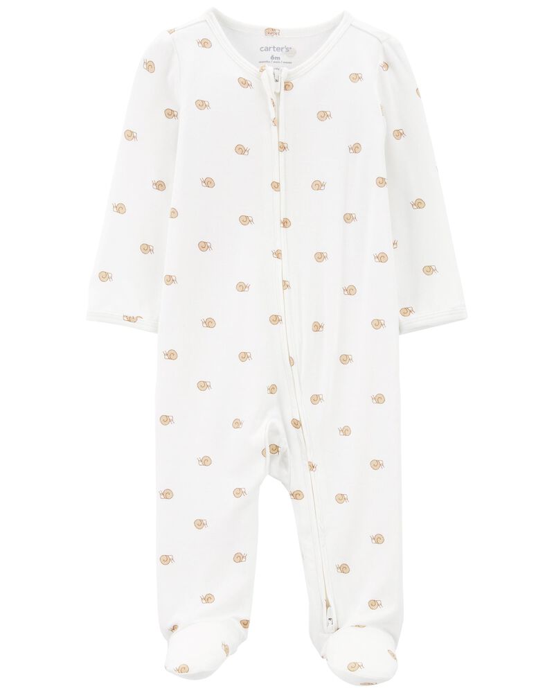 Baby 2-Pack Zip-Up PurelySoft Sleep & Play Pajamas, image 6 of 10 slides