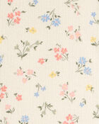 Baby Floral Short-Sleeve Bodysuit - Ivory, image 2 of 3 slides