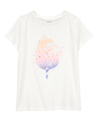 Kid Cotton Candy Short-Sleeve Graphic Tee - Ivory, image 1 of 3 slides