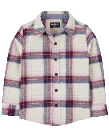 Baby Cozy Flannel Button-Front Shirt, 