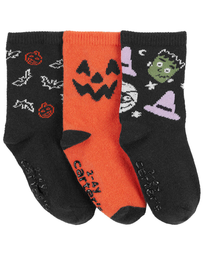 Toddler 3-Pack Halloween Socks, image 1 of 2 slides