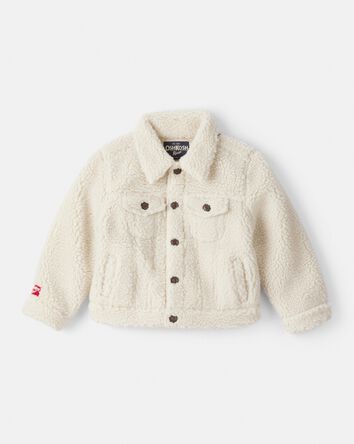 Toddler Teddy Fleece Jacket - Cream, 