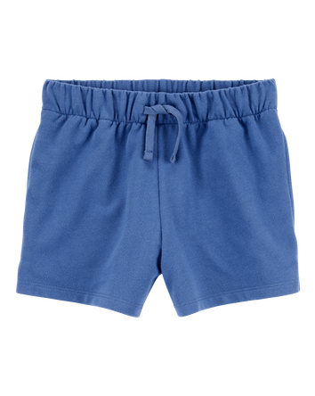 Kid Pull-On French Terry Shorts - Blue, 