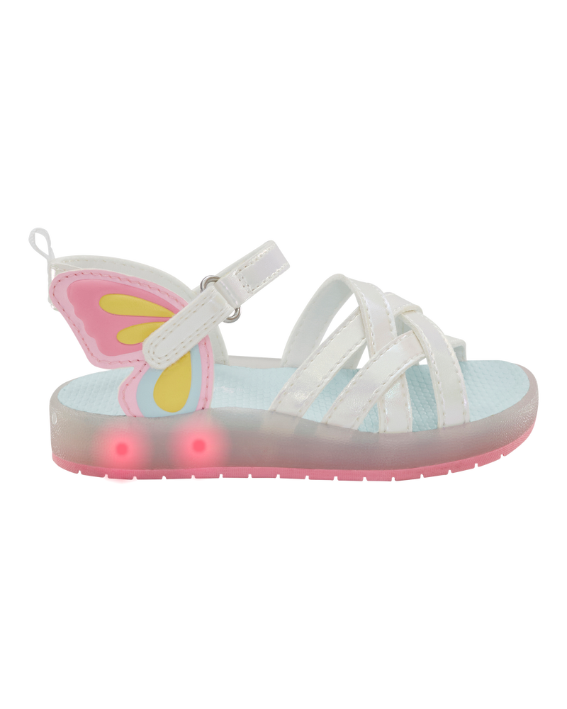 Toddler Butterfly Light-Up Sandal, image 2 of 8 slides