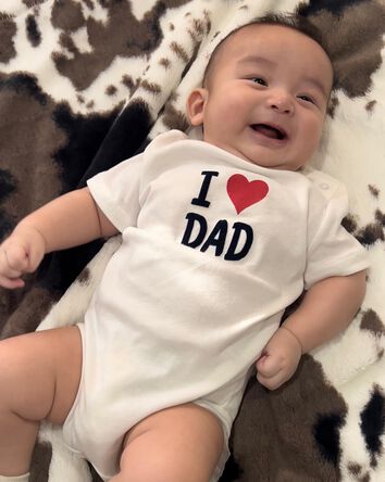 Baby I Love Dad Bodysuit, 