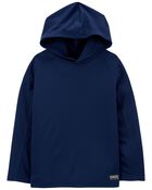 Kid Hooded Pullover in Moisture Wicking Active Jersey, image 1 of 2 slides
