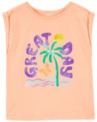 Kid Palm Tree Knit Tee, image 1 of 3 slides