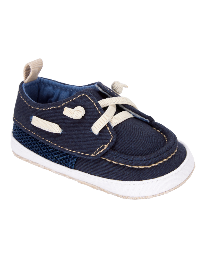 Baby Boy Boat Shoes - Navy, image 1 of 7 slides