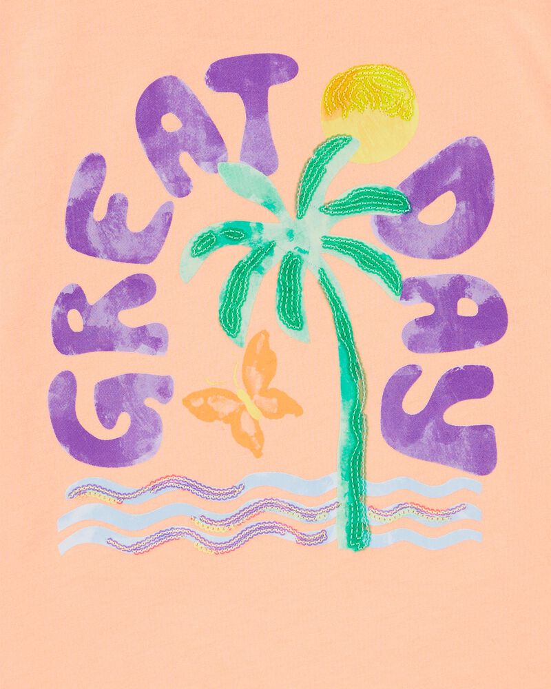 Kid Palm Tree Knit Tee, image 2 of 3 slides