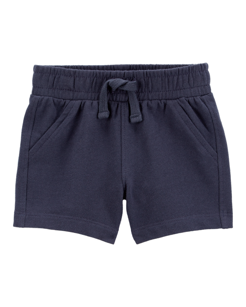 Baby Pull-On French Terry Shorts - Navy, image 1 of 4 slides
