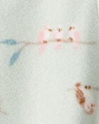 Baby Girl Squirrel Print Loose Fit Long-Sleeve Sleep & Play - Green, image 3 of 4 slides