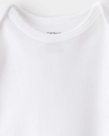 Baby 4-Pack Long-Sleeve Bodysuits - White, 