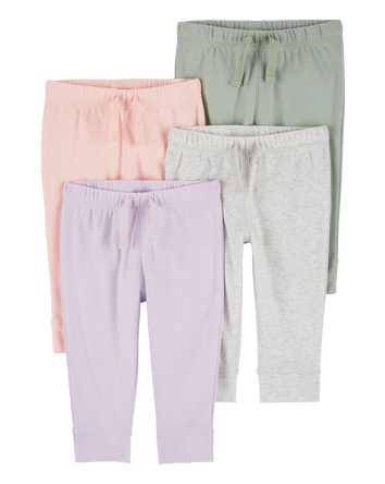 Baby 4-Pack Pull-On Pants, 