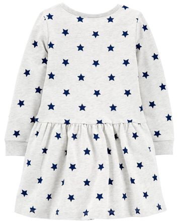 Toddler Long-Sleeve Cotton Dress, 