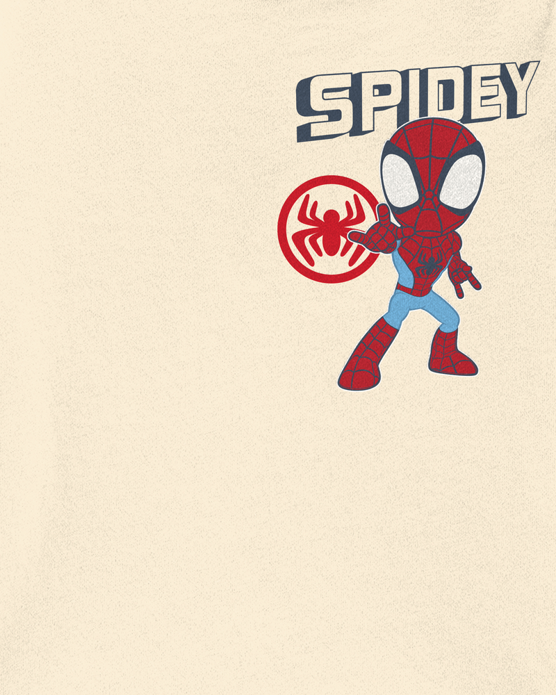 Toddler Marvel™ Spider-Man Short-Sleeve Graphic Tee - Cream, image 2 of 3 slides