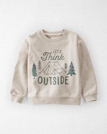 Toddler Think Outside Fleece Pullover Made With Organic Cotton, 