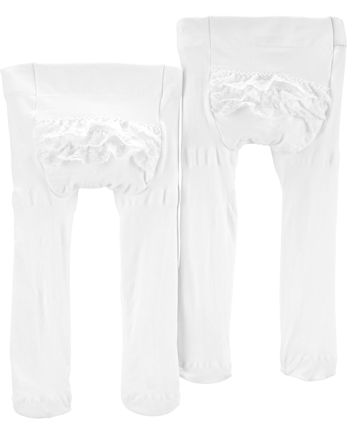 White Baby 2-Pack Tights | carters.com