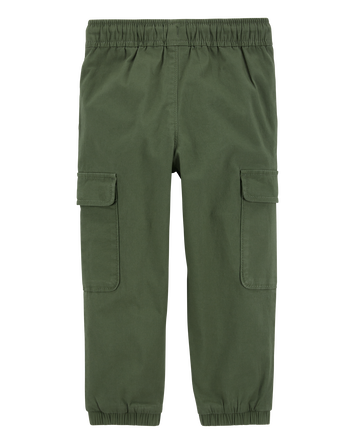 Toddler Canvas Cargo Joggers, 