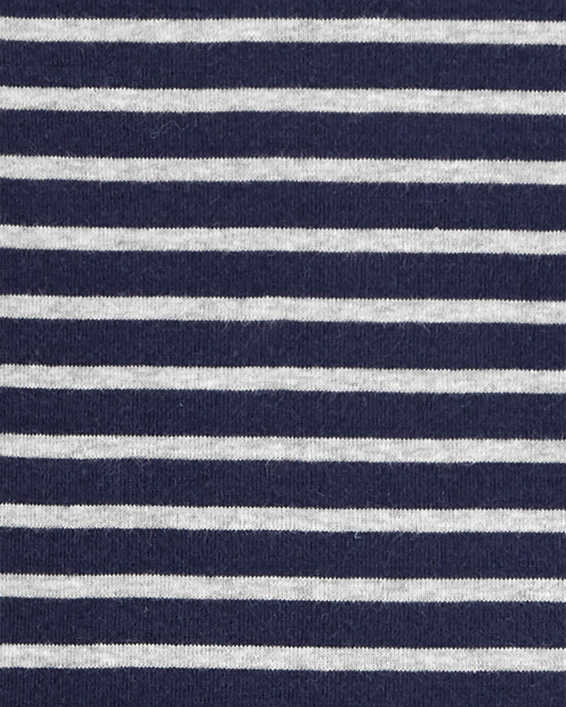 Kid 2-Piece Striped Snug Fit Cotton Pajamas, image 2 of 3 slides