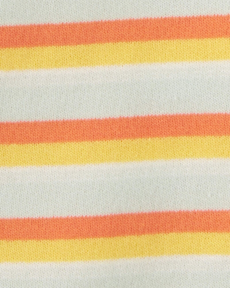 Baby Striped Button-Front Romper, image 2 of 3 slides