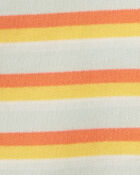 Baby Striped Button-Front Romper, image 2 of 3 slides